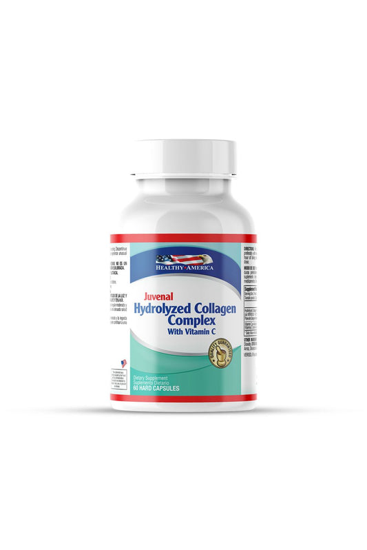 Colágeno Hidrolizado 1500 mg + Vitamina C – Healthy America (60 cápsulas)