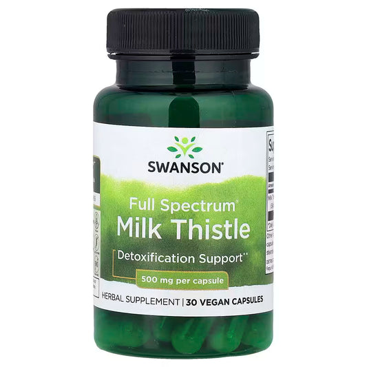 Swanson Full Spectrum (Cardo Mariano)  Milk Thistle 500 mg – 30 cápsulas veganas