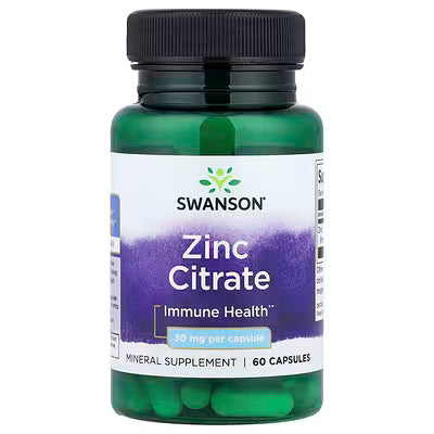 Zinc Citrate 30 mg – 60 cápsulas