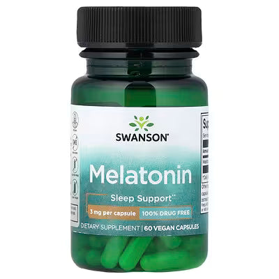 Swanson Melatonina – 3 mg (60 cápsulas)
