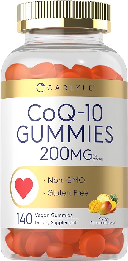 CoQ10 200 mg (140 Gominolas Veganas Sabor Mango Piña) – Importado de USA