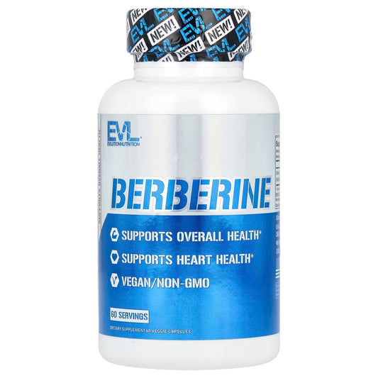 EVLution Nutrition – Berberine 500 mg (60 cápsulas veganas) – Importado de USA