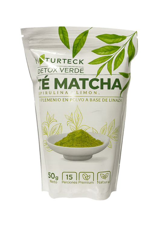 Detox Verde Con Té Matcha, Spirulina y Limón – Naturteck