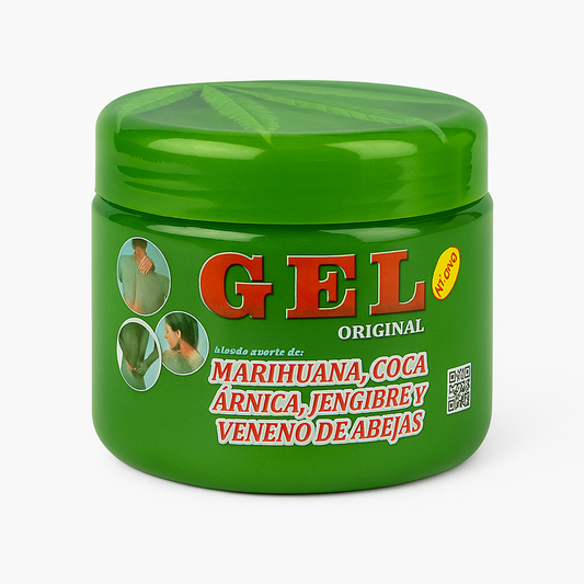 Gel Original Marihuana, Coca, Árnica, Jengibre y Veneno de Abejas – 300 ml