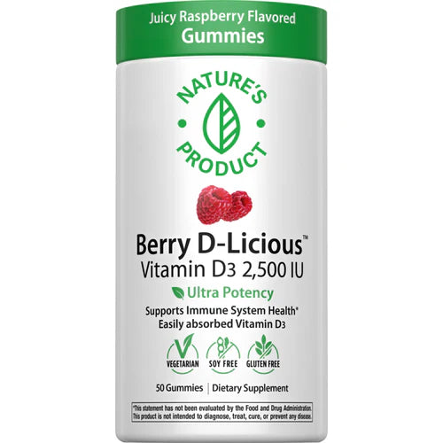 Berry D-Licious Vitamina D3 25,000 IU (50 gominolas) – Importado de USA