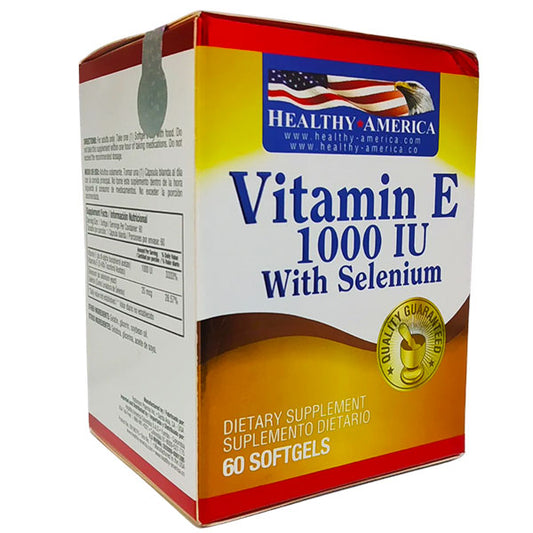 Vitamina E 1000 IU con Selenio – 60 Softgels