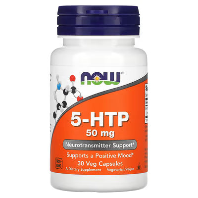 NOW Foods 5-HTP 50 mg – 30 cápsulas veganas