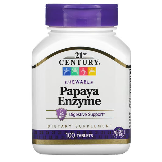 Enzimas de Papaya Masticables (100 tabletas) – Importado de USA