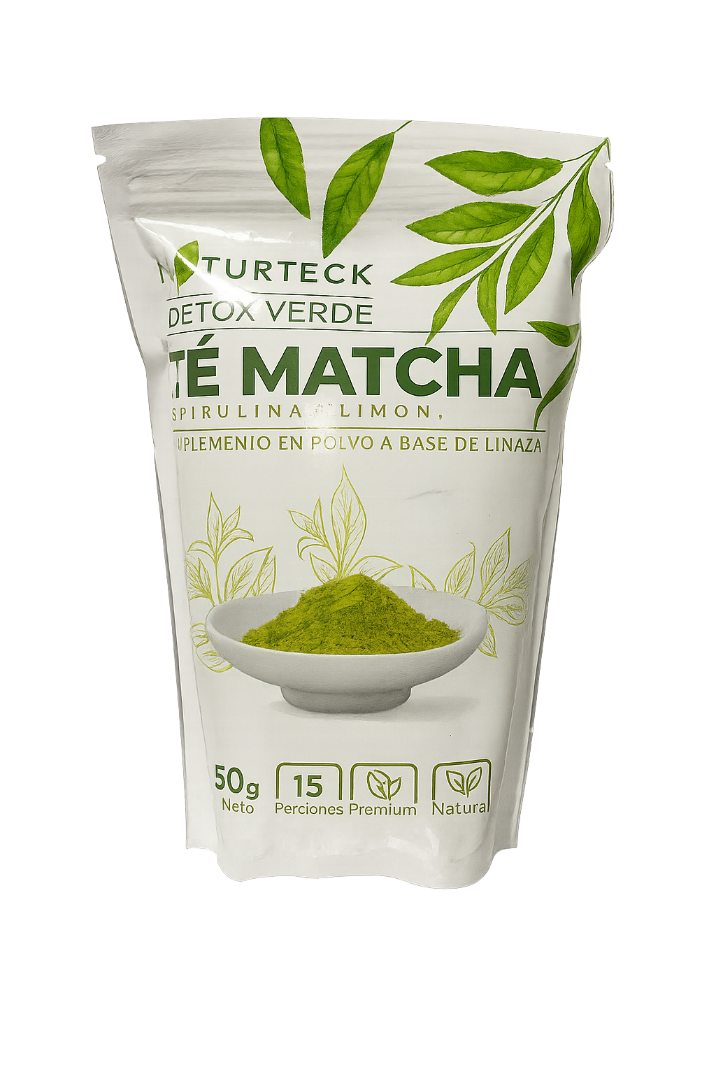 Detox Verde Con Té Matcha, Spirulina y Limón – Naturteck
