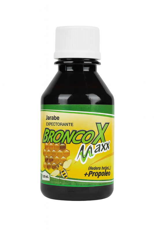 Jarabe Expectorante BroncoX Maxx con Propóleo – 120 ml