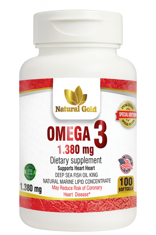 Natural Gold Omega-3 – 1.380 mg | 100 Softgels