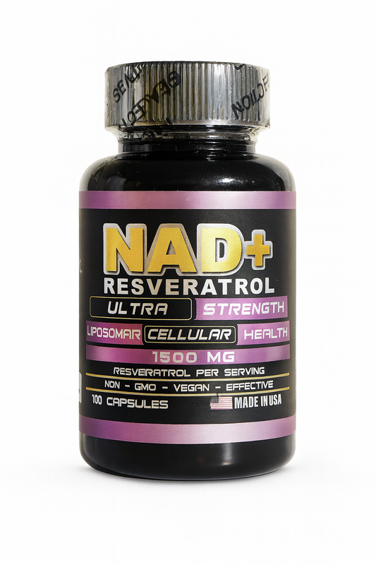NAD+ Resveratrol Ultra Strength 1500 mg – 100 cápsulas