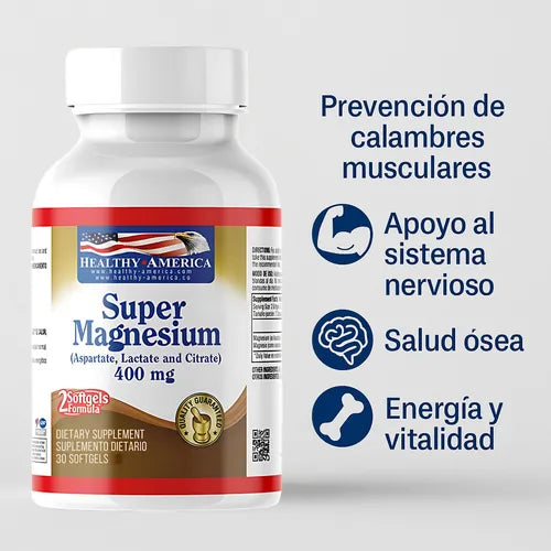 Super Magnesium 400 mg – 30 Cápsulas Blandas
