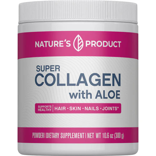 Super Collagen with Aloe – Nature’s Product (300 g en polvo)